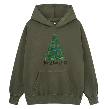 Pagewings Christmas Party Tee Unisex Washed Hoodie