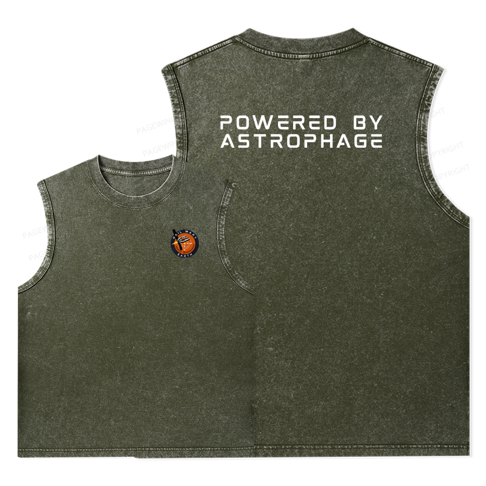 Pagewings Powered By Astrophage Washed Tank Top
