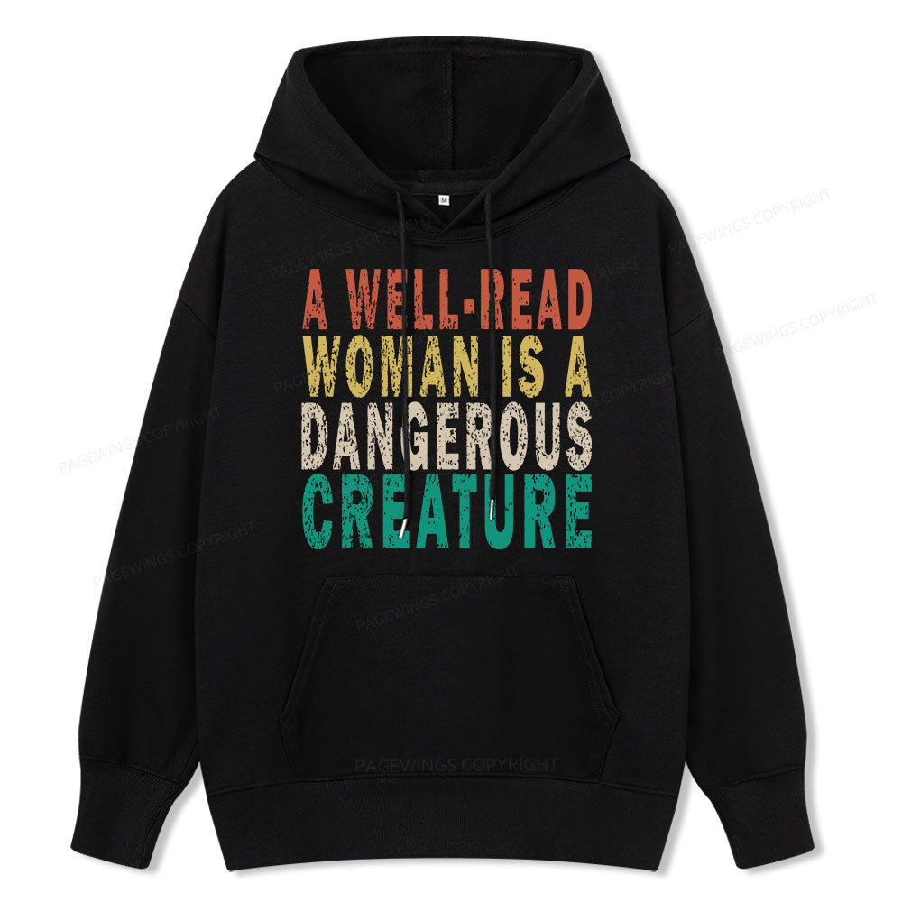 Pagewings A Well-Read Woman Is A Dangerous Creature Unisex Classic Hoodie