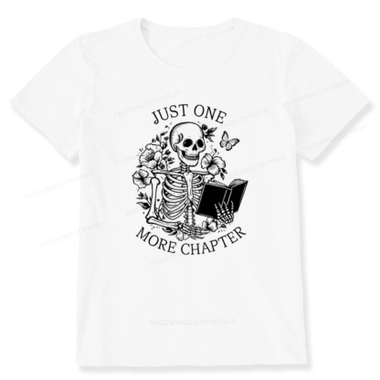 Pagewings One More Chapter Skeleton Unisex Tee Unisex Classic T-shirt