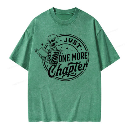 Pagewings Just One More Chapter Unisex Washed T-shirt