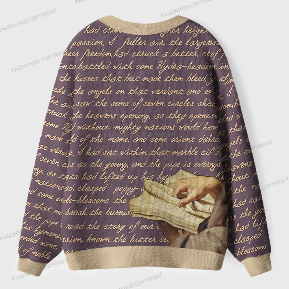 Pagewings Literature Unisex Ugly Cardigan Sweaters