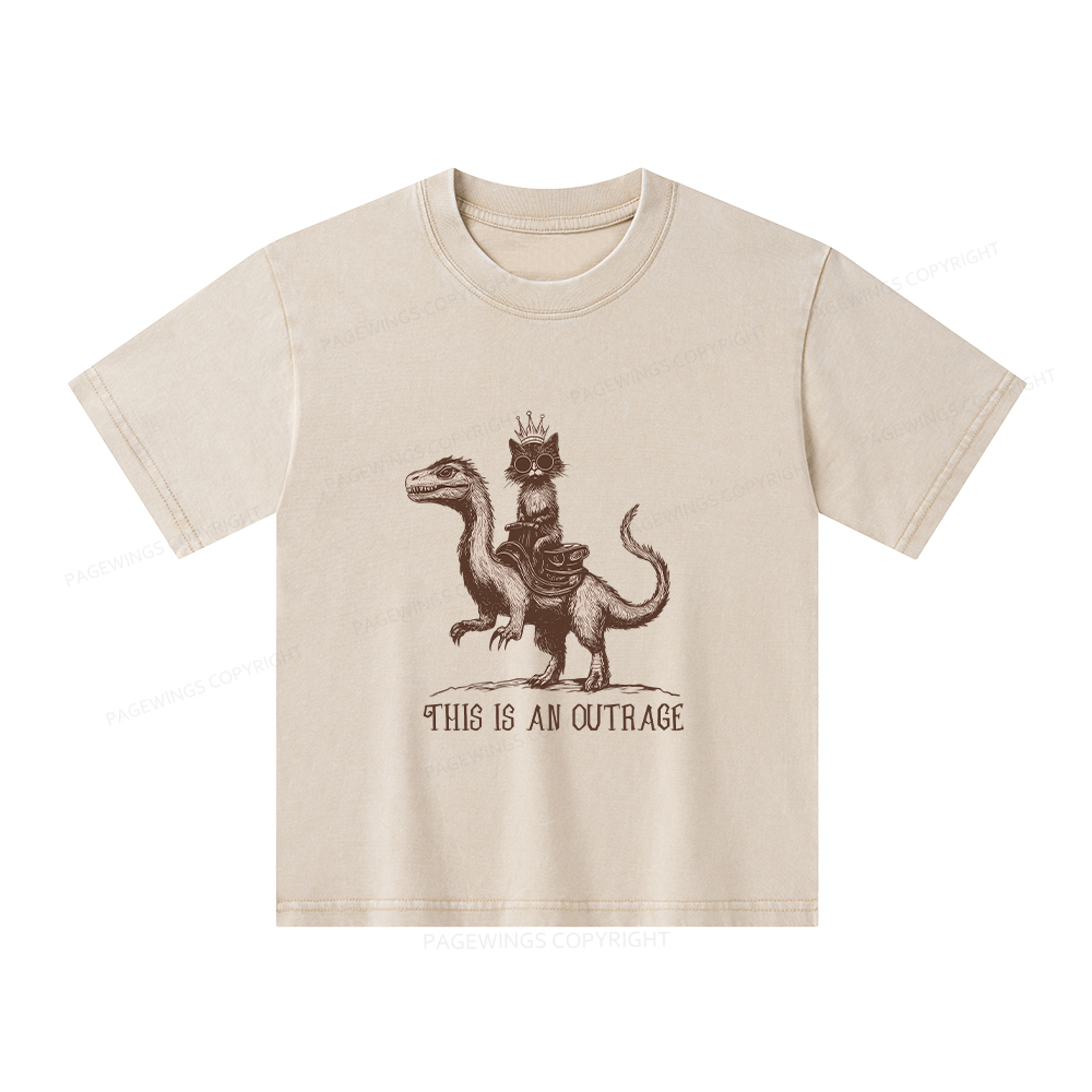 Pagewings Princess Donut Unisex Kids Washed T-shirt