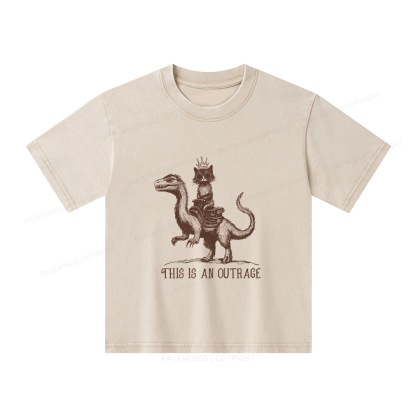 Pagewings Princess Donut Unisex Kids Washed T-shirt