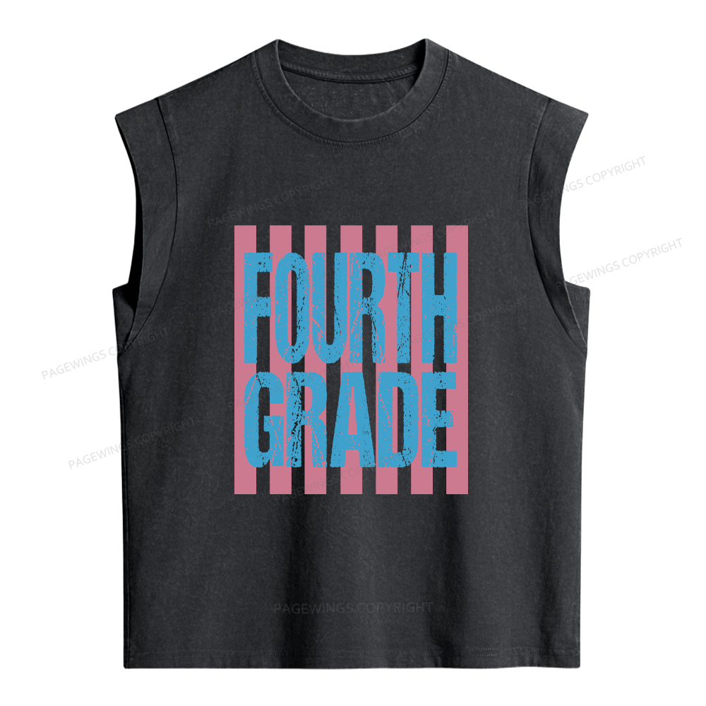 Pagewings Personalized First Day Of School Women's Washed Tank Top