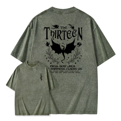 Pagewings The Thirteen Unisex Washed T-shirt