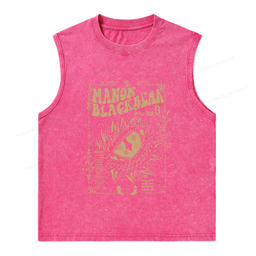 Pagewings ACOTAR Crescent City Rhysand Unisex Washed Tank Top