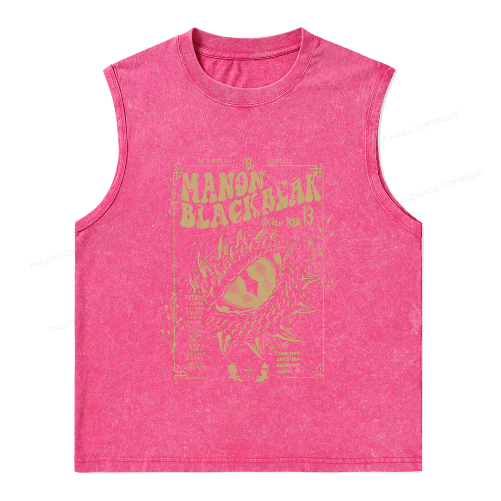 Pagewings ACOTAR Crescent City Rhysand Unisex Washed Tank Top