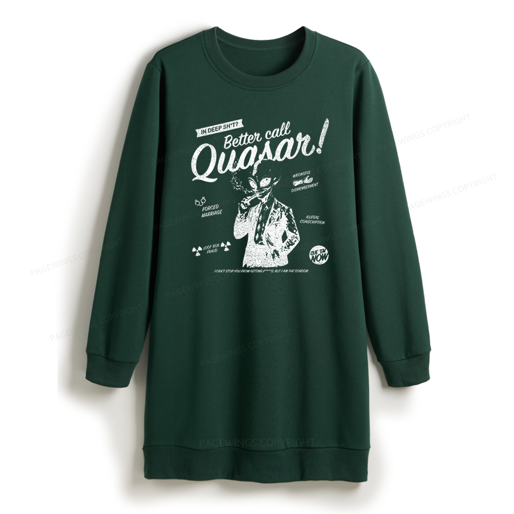 Pagewings Sci Fi Bookish Sweatshirt Dress