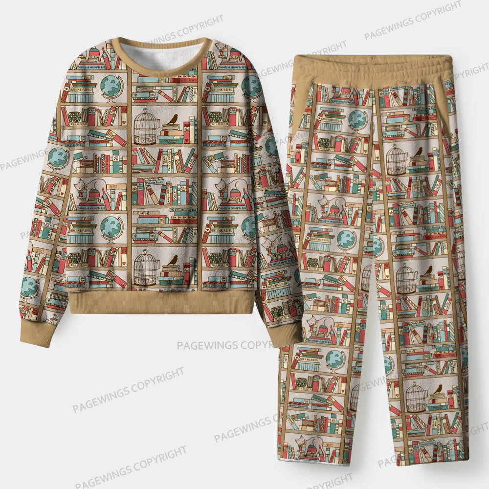 Pagewings Around The World In One Night Unisex Flannel Pajama Set