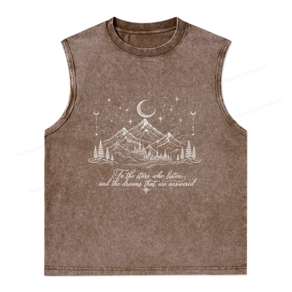 Pagewings Fantasy Bookish Unisex Washed T-shirt Unisex Washed Tank Top