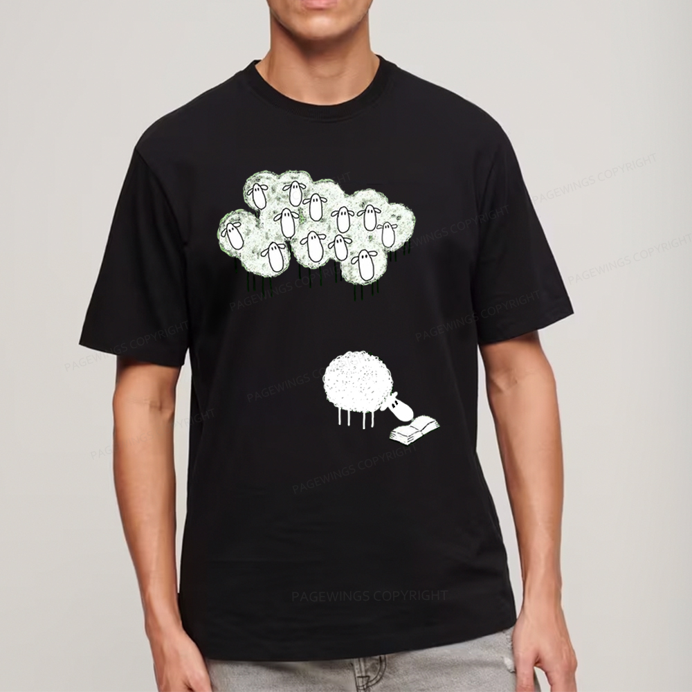 Pagewings Reading Fluffy Flock Unisex Classic T-shirt