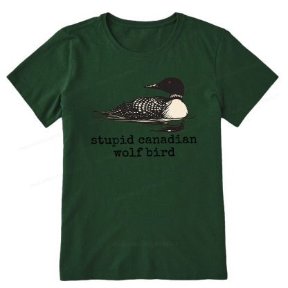 Pagewings Stupid Canadian Wolf Bird Unisex Classic T-shirt