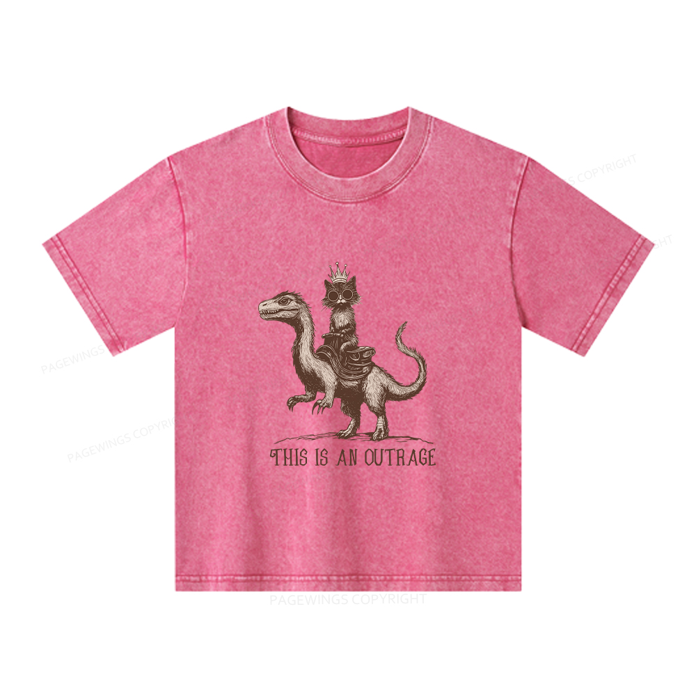 Pagewings Princess Donut Unisex Kids Washed T-shirt