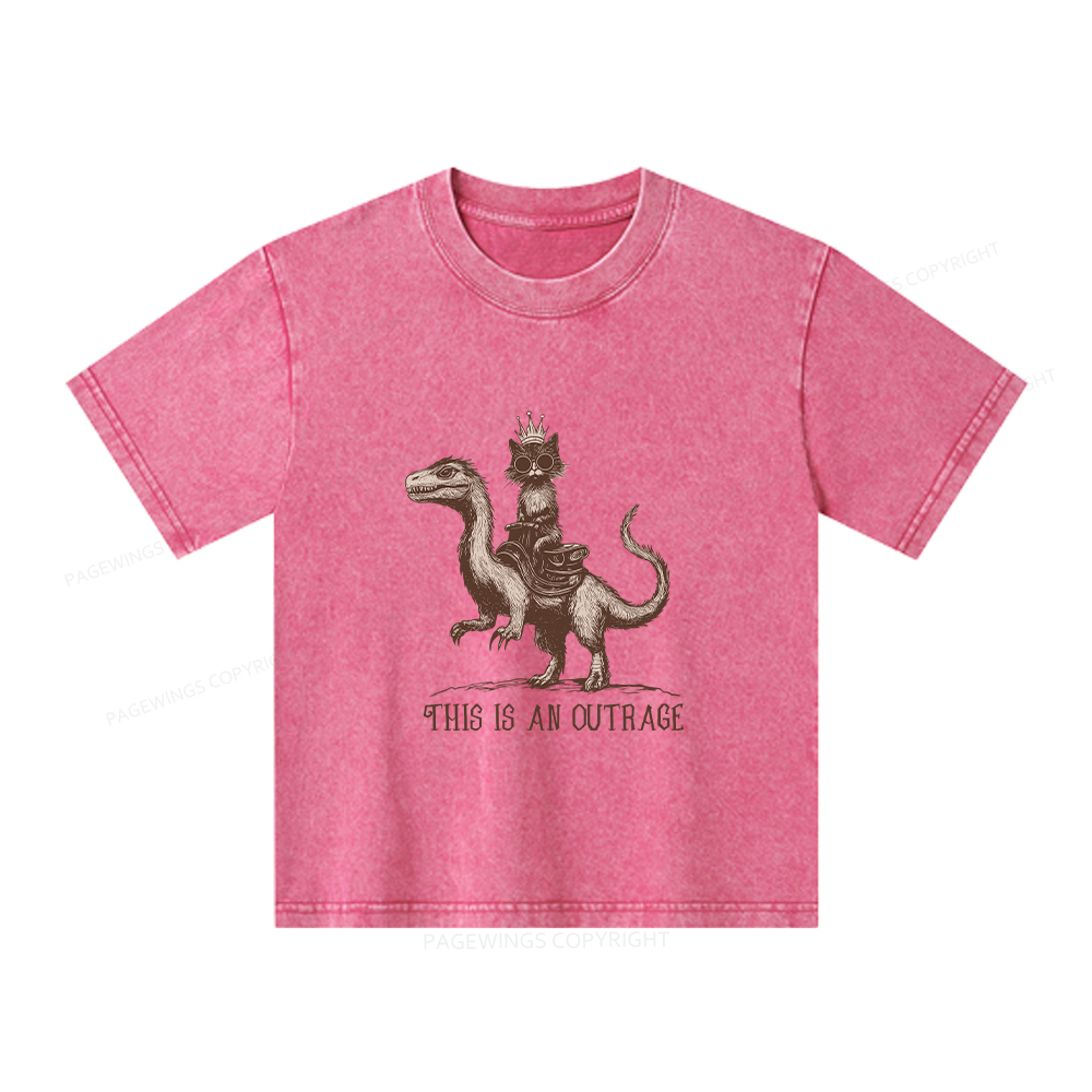 Pagewings Princess Donut Unisex Kids Washed T-shirt