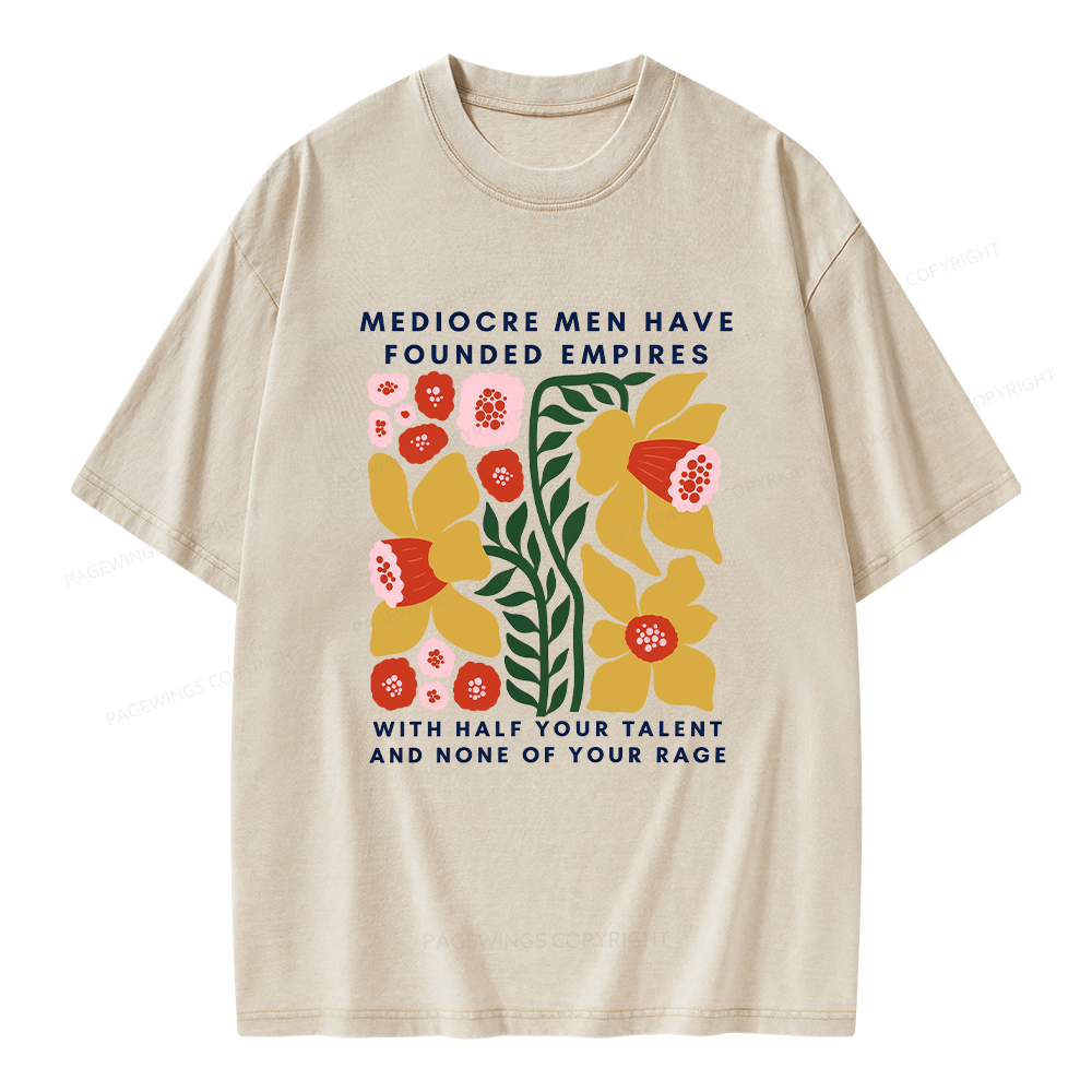 Pagewings With Half Your Talent Unisex Washed T-shirt