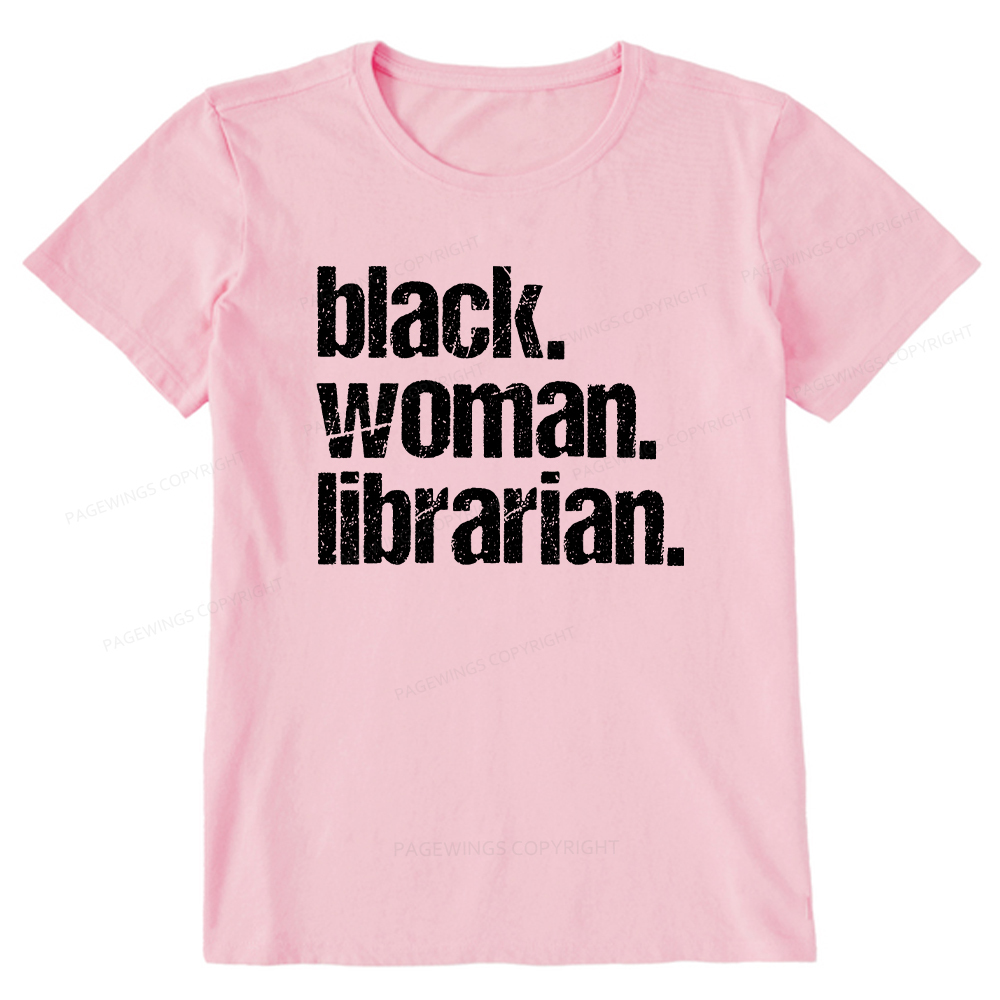 Pagewings Black Woman Librarian Unisex Classic T-shirt