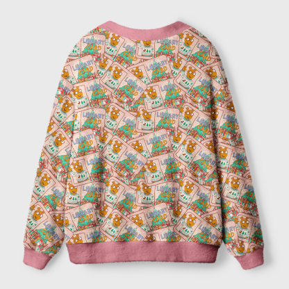 Pagewings Library Card Light Knit Unisex Cardigan Sweaters