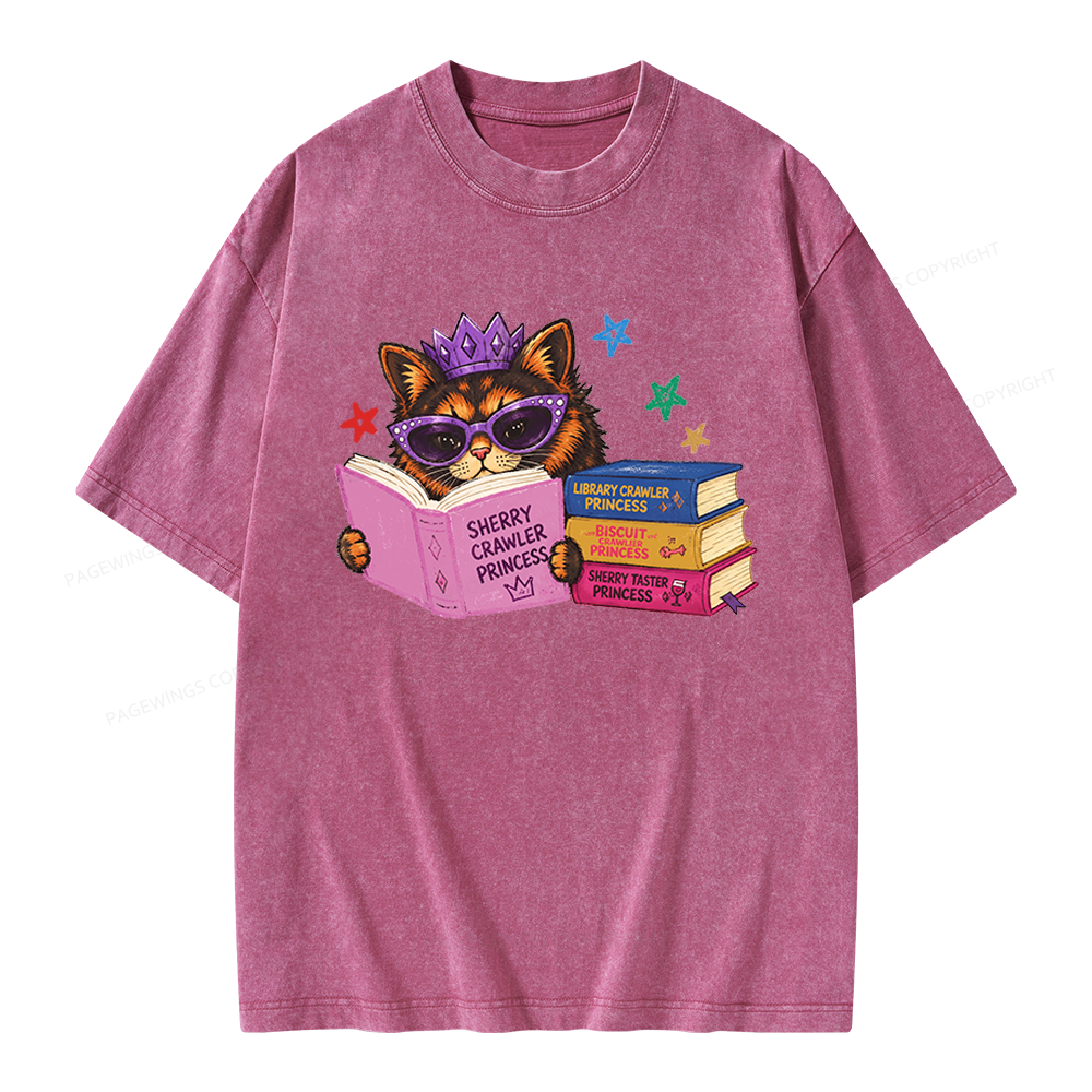 Pagewings Sci-Fi Book Lover Unisex Washed T-shirt