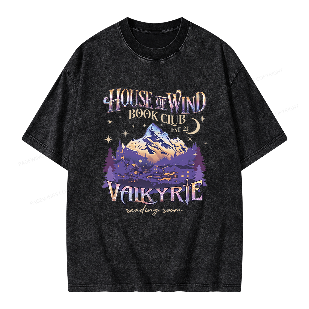 Pagewings Fantasy Book Unisex Washed T-shirt