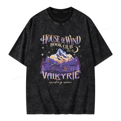 Pagewings Fantasy Book Unisex Washed T-shirt