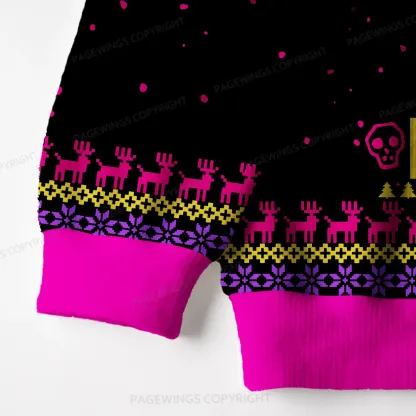 Pagewings God Dammit Donut Unisex Ugly Knit Sweatshirt