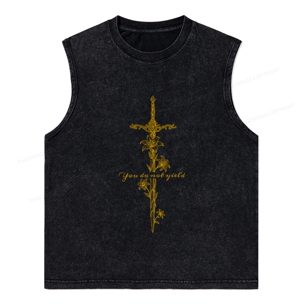 Pagewings You do Not Yield Unisex Washed Tank Top