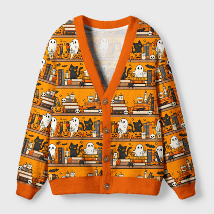 Pagewings Weird TalesLight Knit Unisex Cardigan Sweaters