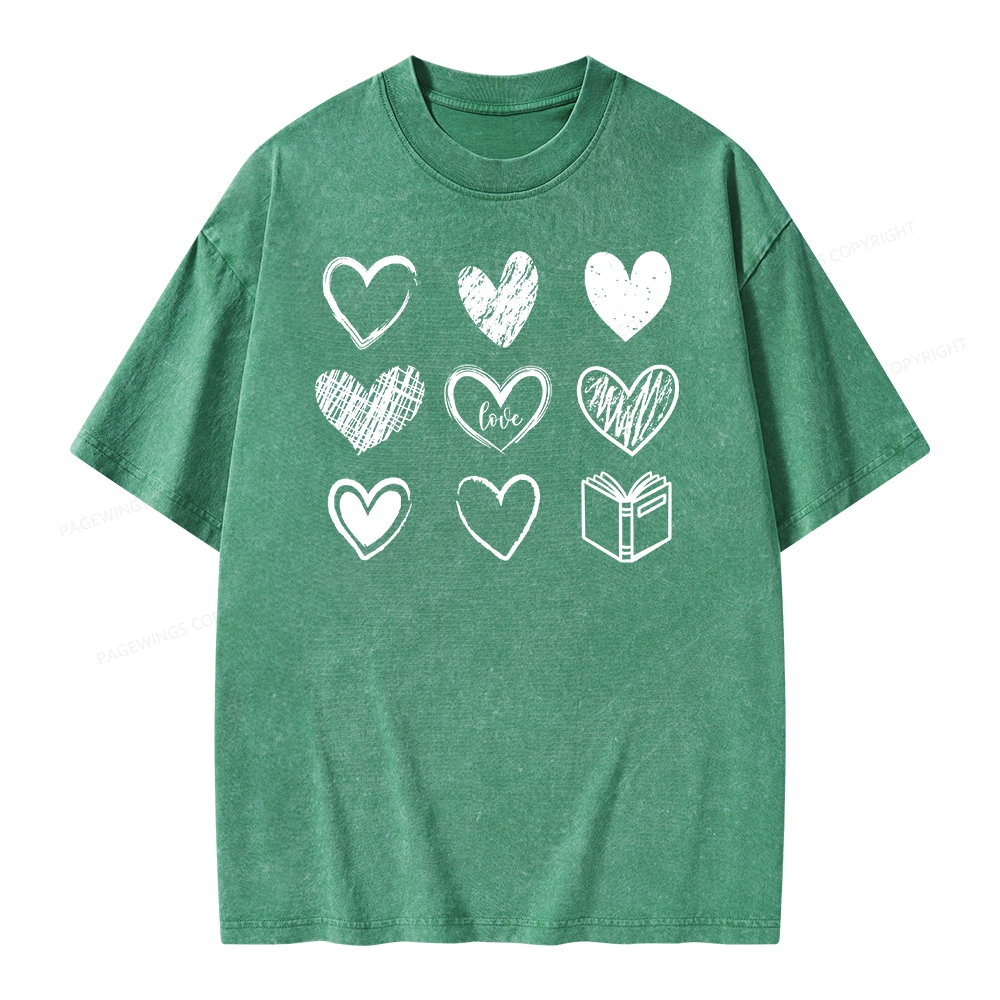 Pagewings To Love And Learn How To Be Loved Unisex Washed T-shirt