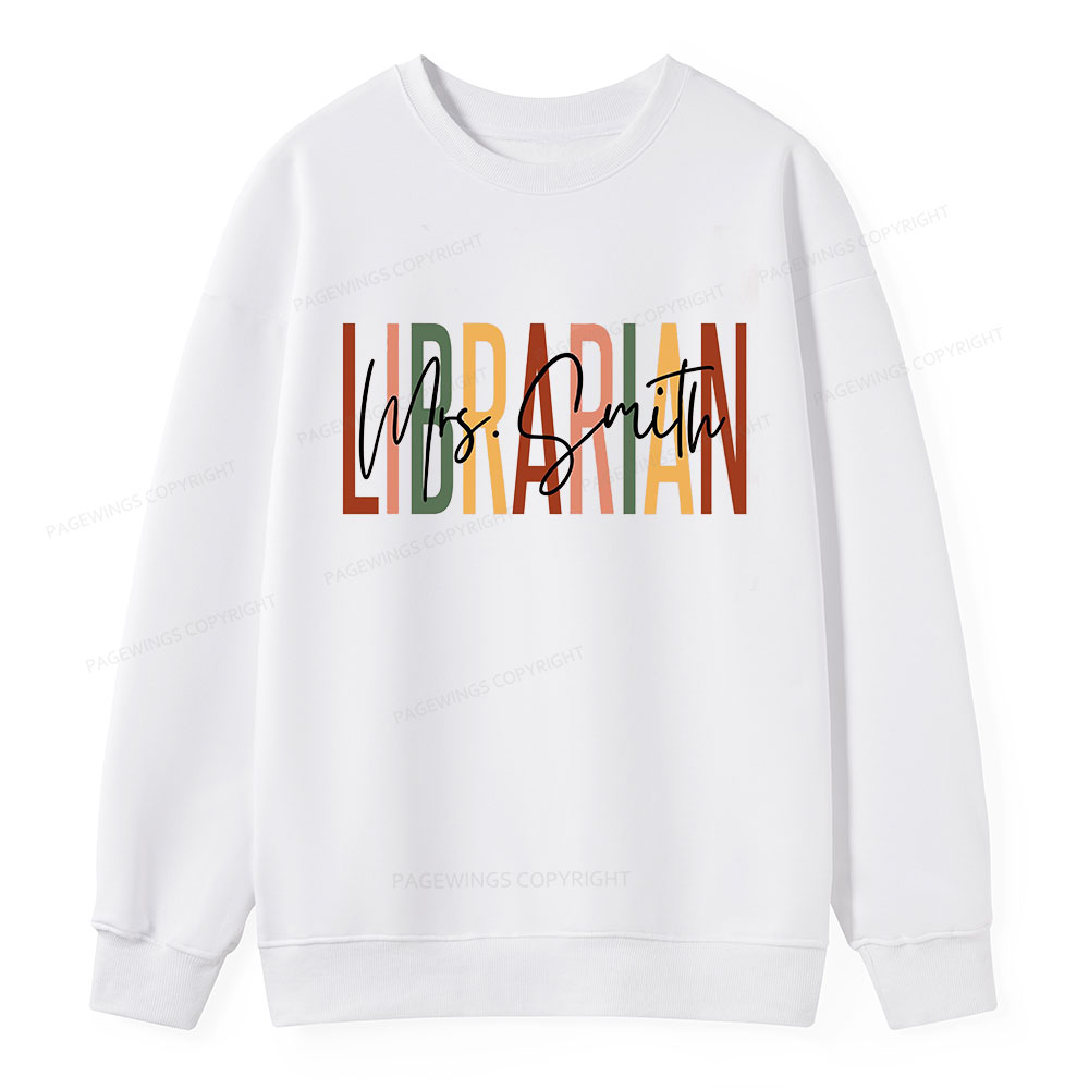 Pagewing Personalized Librarian Unisex Classic Sweatshirt