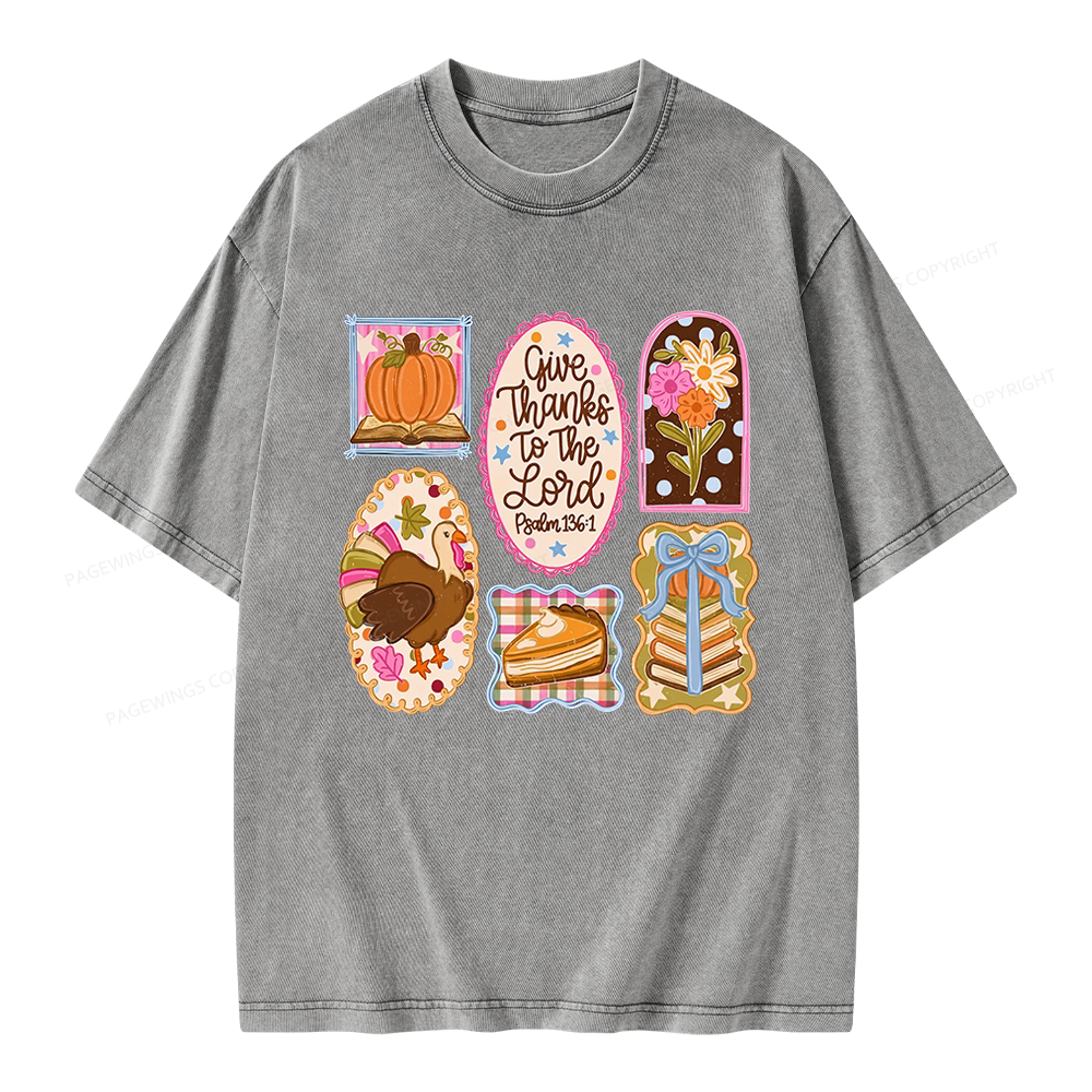 Pagewings Christian Fall Unisex Washed T-shirt