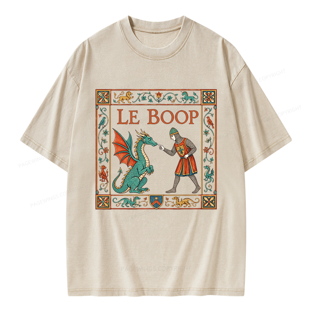 Pagewings Le Boop Unisex Washed T-shirt