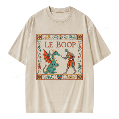 Pagewings Le Boop Unisex Washed T-shirt