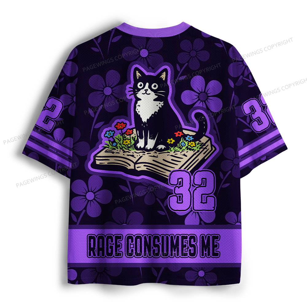 Pagewings Rage Consumes Me Unisex Mesh Jersey