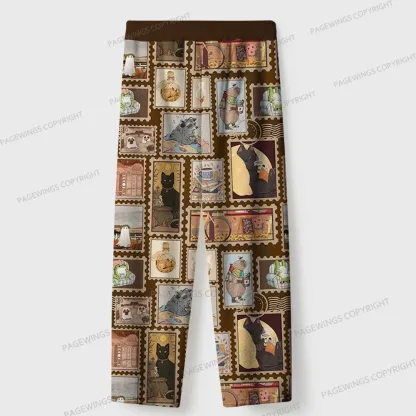 Pagewings Just Animals Who Love Reading Unisex Flannel Pajama Set