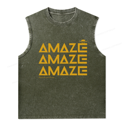 Pagewings Amaze Unisex Washed Tank Top
