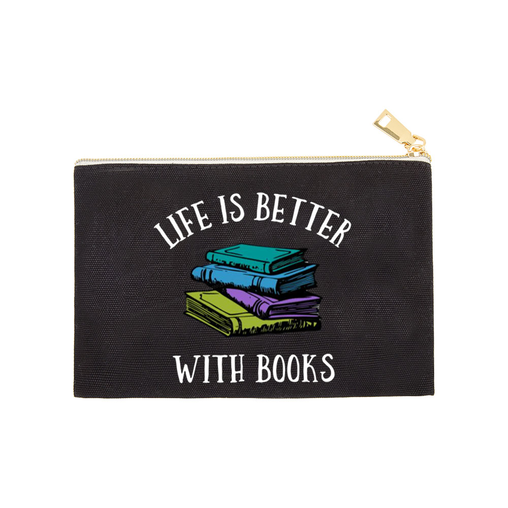 Pagewings Life's Better With Books Pouch