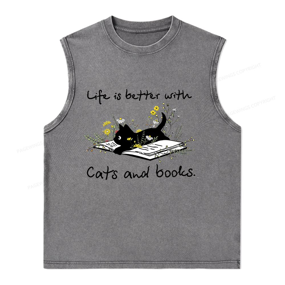 [Copy]Pagewings Public Library Sweatshirt Unisex Washed Tank Top