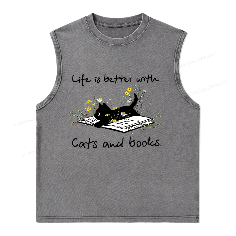 [Copy]Pagewings Public Library Sweatshirt Unisex Washed Tank Top