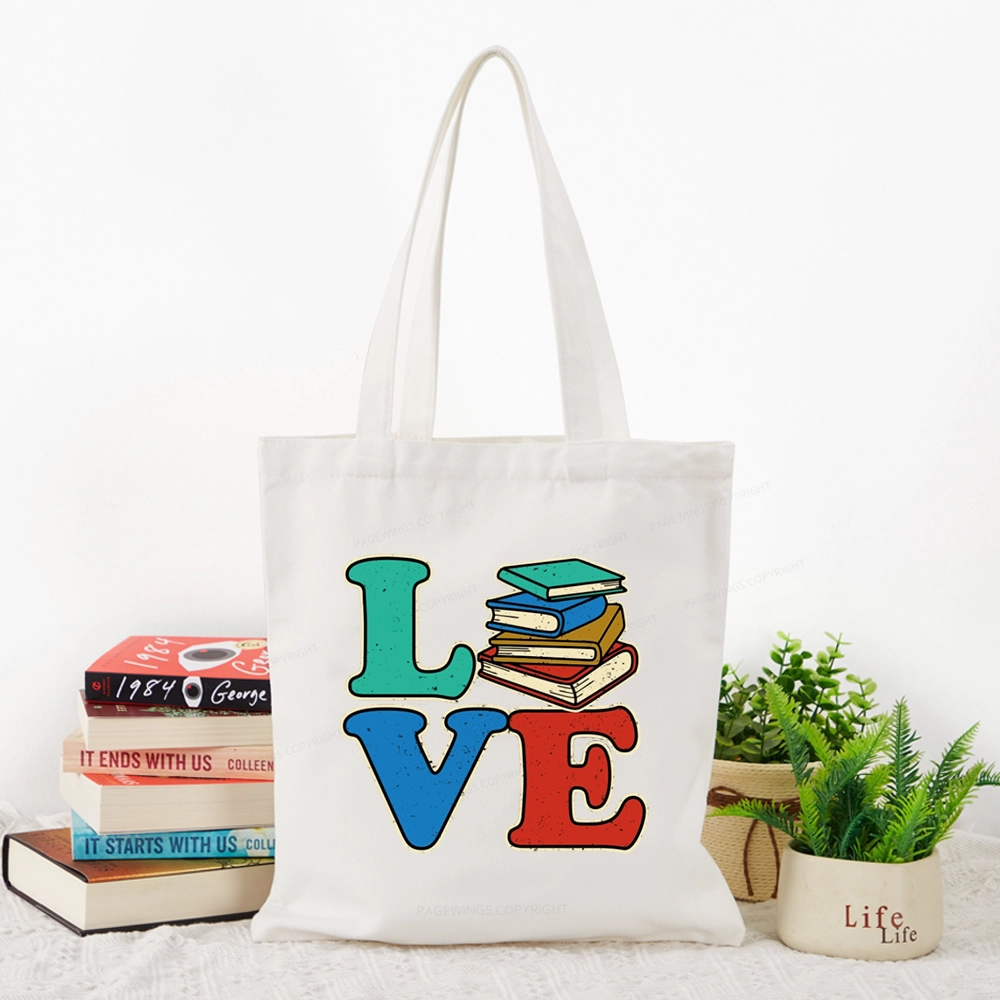 Pagewings Book Lovers Tote Bag