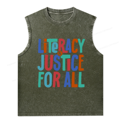 Pagewings Reading Book Club Shirt Unisex Washed Tank Top