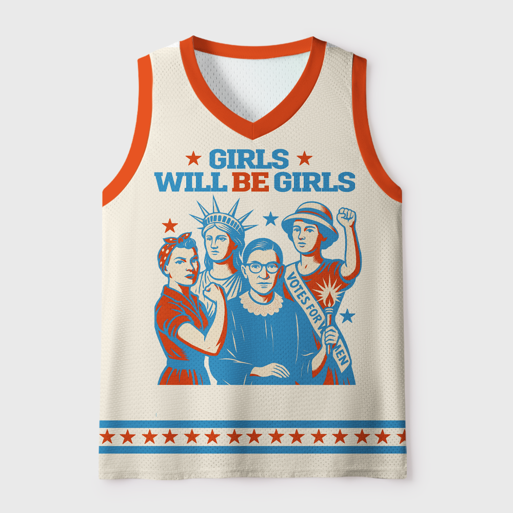 Pagewings Girls Will Be Girls Unisex Mesh Tank Top