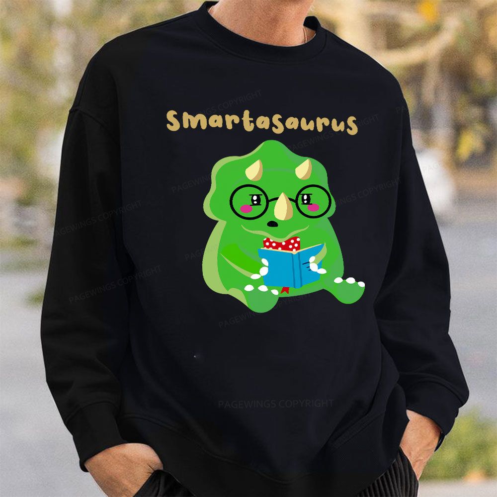 Pagewing Smart Dinosaur Is Reading Seriously Unisex Classic Sweatshirt