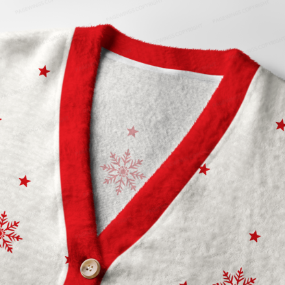 Pagewings Christmas Bookstore Light Knit Unisex Cardigan Sweaters