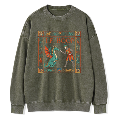 Pagewings Le Boop Unisex Washed Sweatshirt