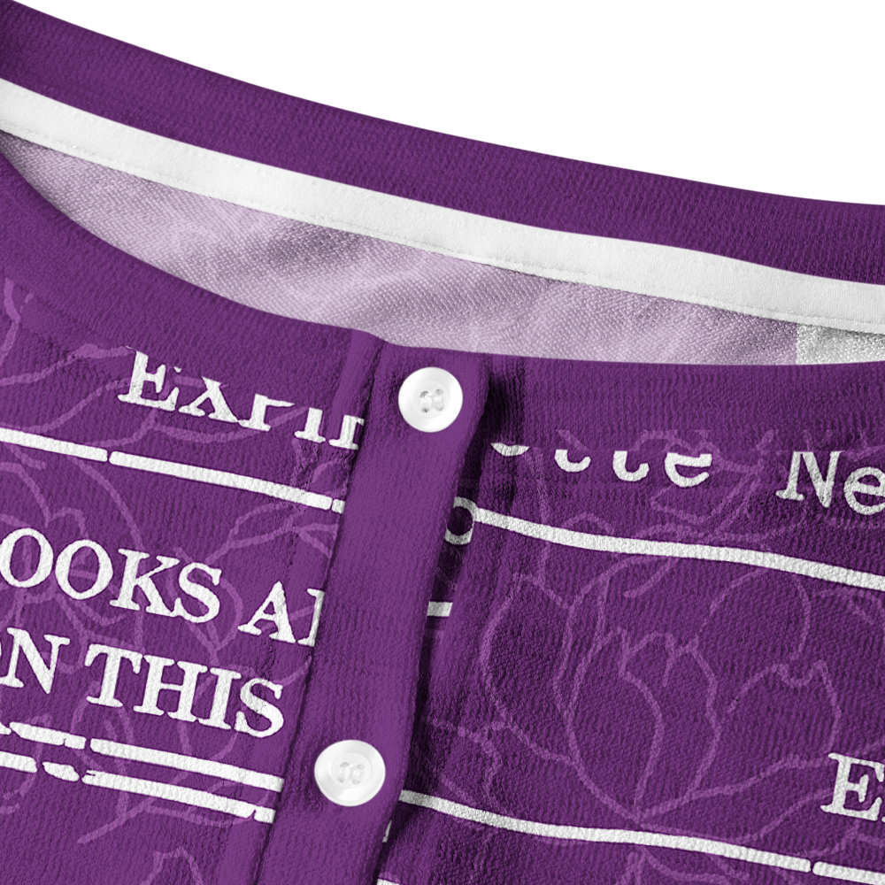 Pagewings Library Card Crew Neck Cardigan Sweaters
