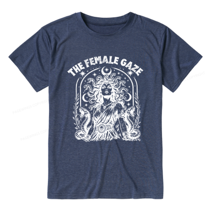 Pagewings Vintage Medusa Feminist Unisex Heather T-Shirt