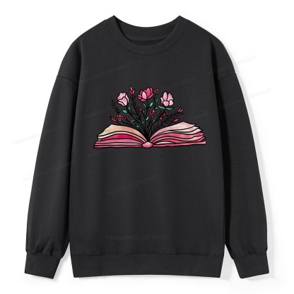 Pagewings Booktrovert Definition Funny Book Lover Png Unisex Classic Sweatshirt