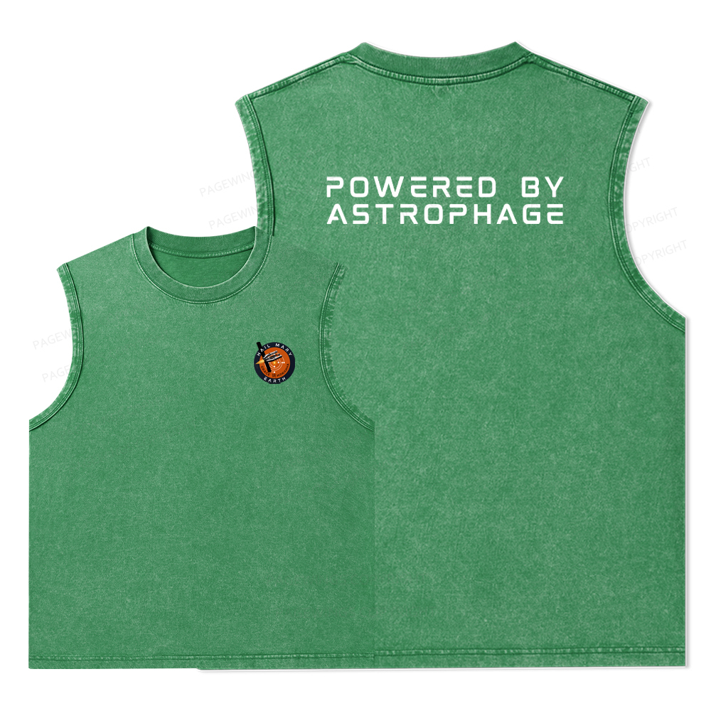 Pagewings Powered By Astrophage Washed Tank Top