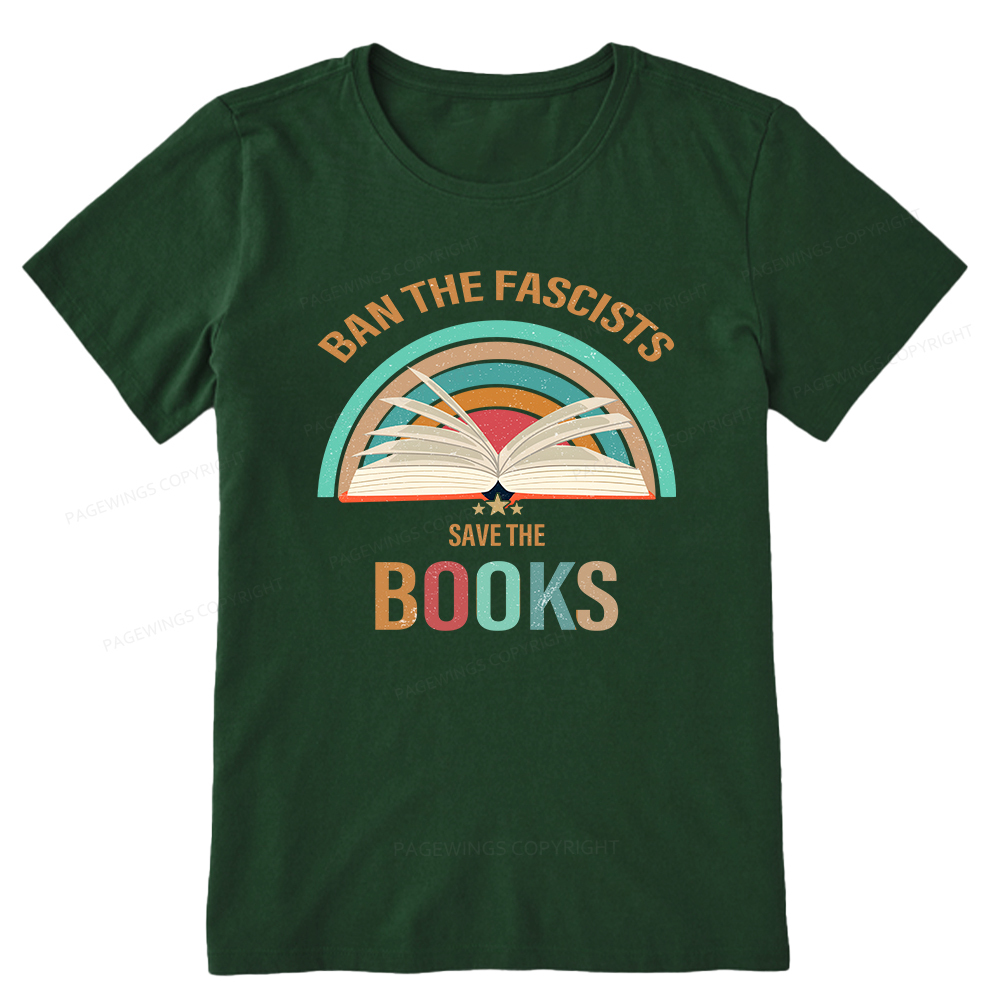 Pagewings Ban The Fascists Save The Books Unisex Classic T-shirt